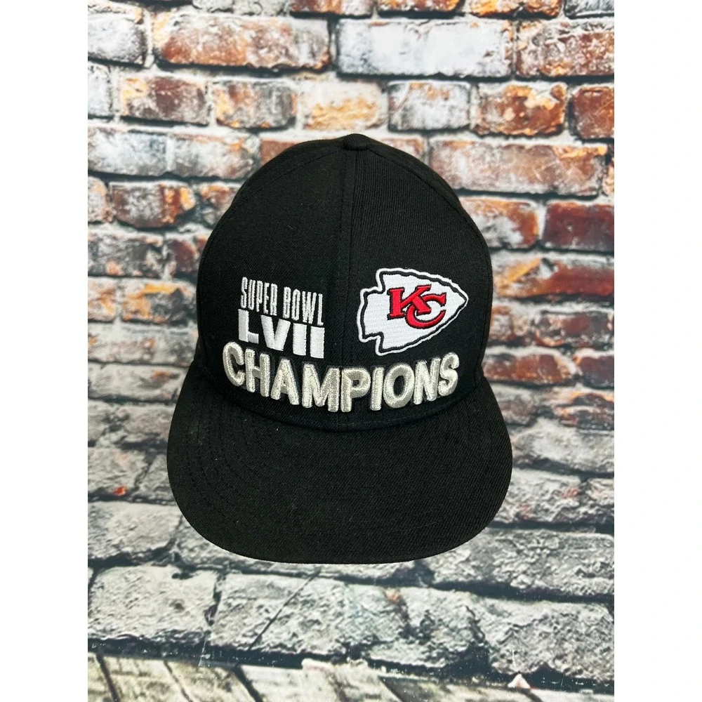 Kansas City Chiefs Super Bowl LVII Champions Black‎ New Era 9FIFTY Snapback Hat